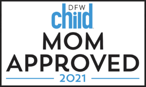 A DFWChild mom approved logo