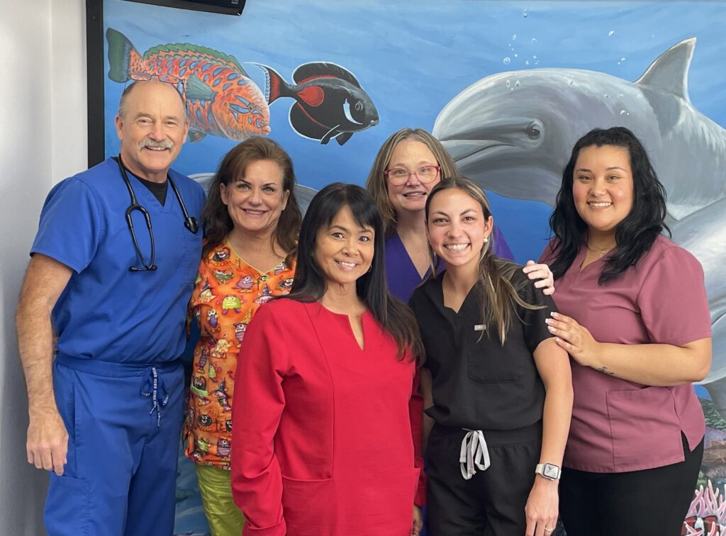 Dr John R Porter MD and his team